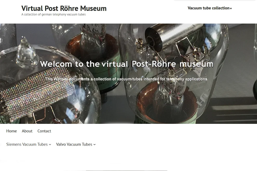 Odkaz na stránku Muzeum Poštovních elektronek